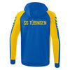 Erima Six Wings Trainingsjacke mit Kapuze gelb/blau (inkl. Bedruckung) - SG Tübingen