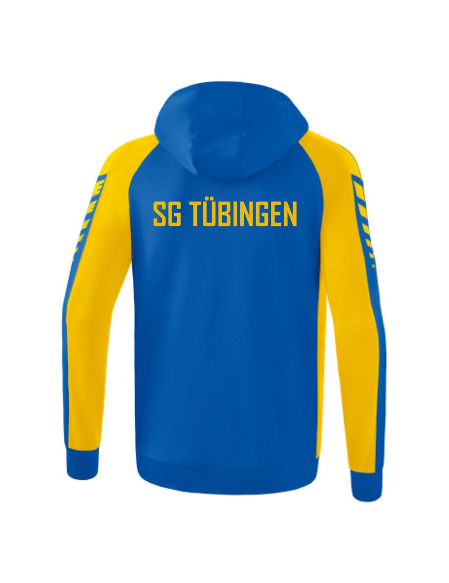 Erima Six Wings Trainingsjacke mit Kapuze gelb/blau (inkl. Bedruckung) - SG Tübingen