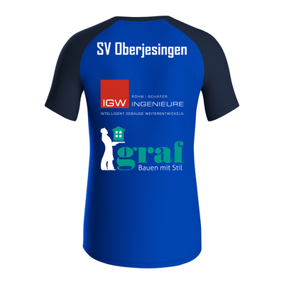 JAKO Polo Iconic marine/royal (inkl. Bedruckung) - SV Oberjesingen Aktive