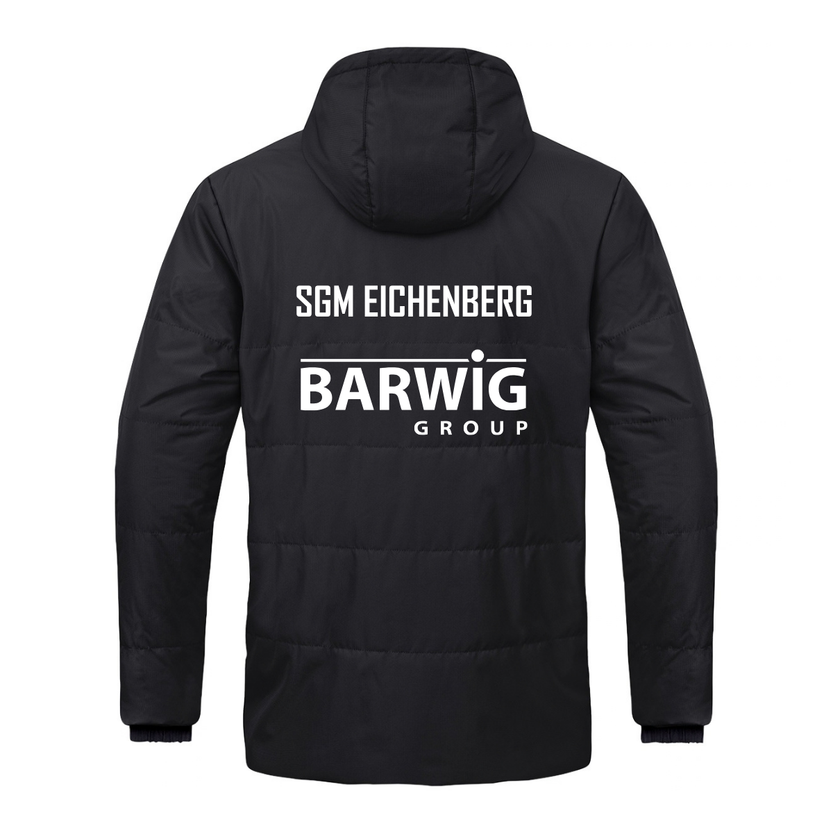 JAKO Coachjacke One mit Kapuze  schwarz (inkl. Bedruckung) - SGM Eichenberg