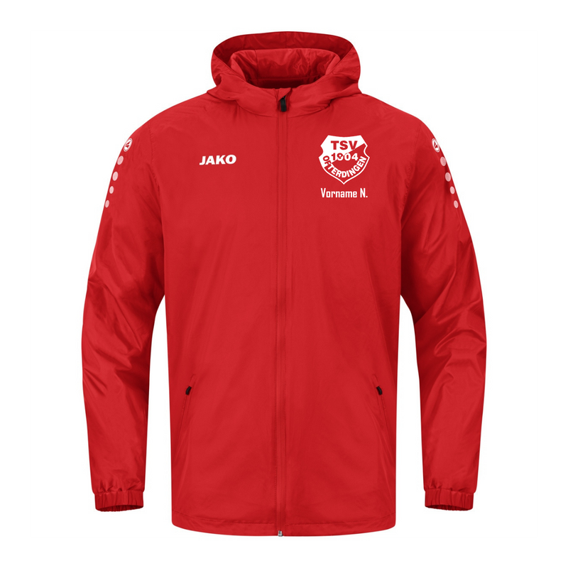JAKO Regenjacke Team 2.0 rot (inkl. Bedruckung) - TSV Ofterdingen