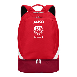 JAKO Rucksack Iconic rot/weinrot (inkl. Bedruckung)  - TSV Ofterdingen