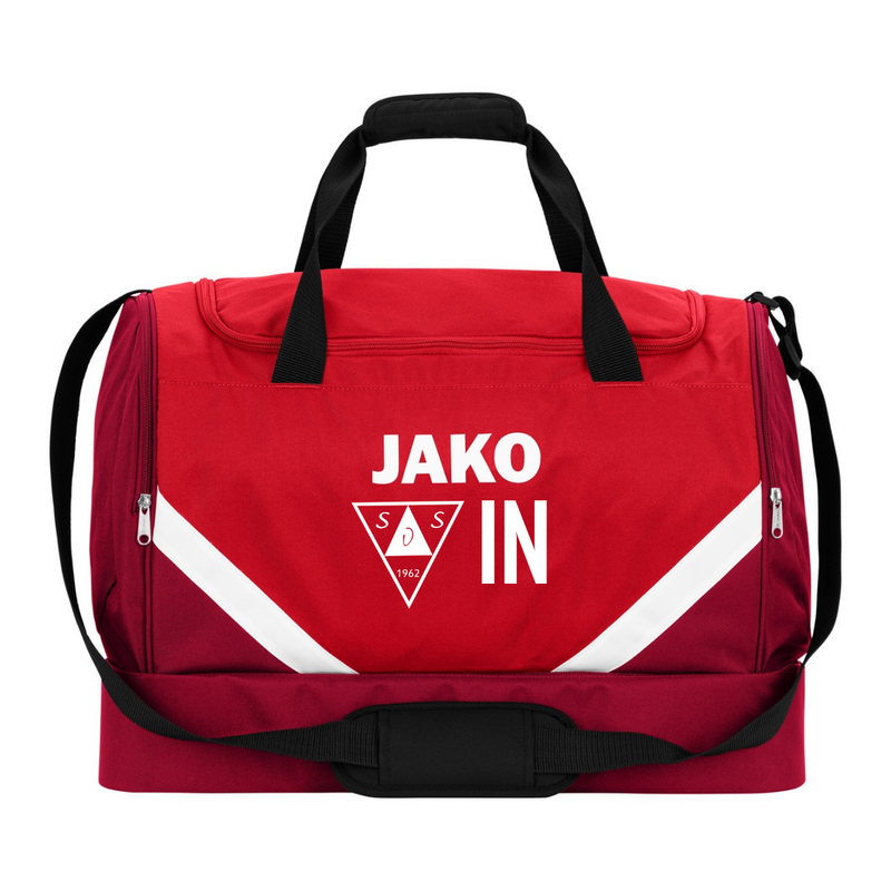 JAKO Sporttasche Iconic rot/weinrot (inkl. Bedruckung) - SV Seebron