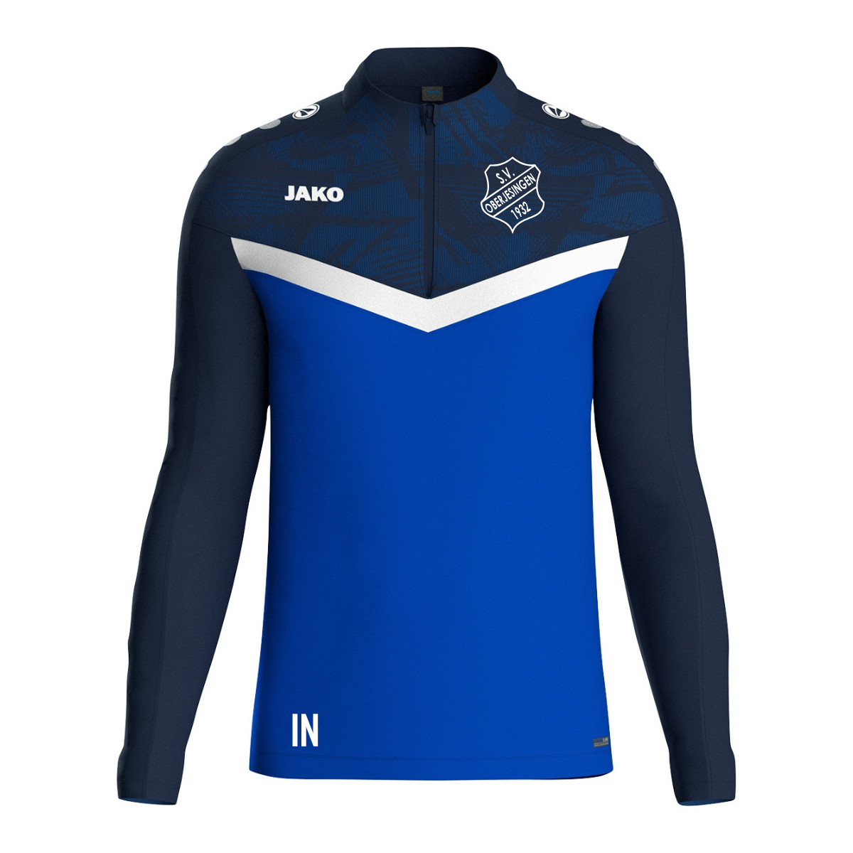 Jako Zip Top Iconic royal/marine (inkl. Bedruckung) - SV Oberjesingen Aktive