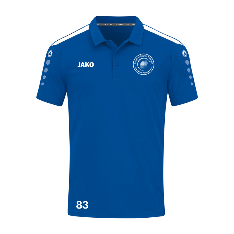 JAKO Polo POWER Blau (inkl. Bedruckung) - Sportkreis Tübingen