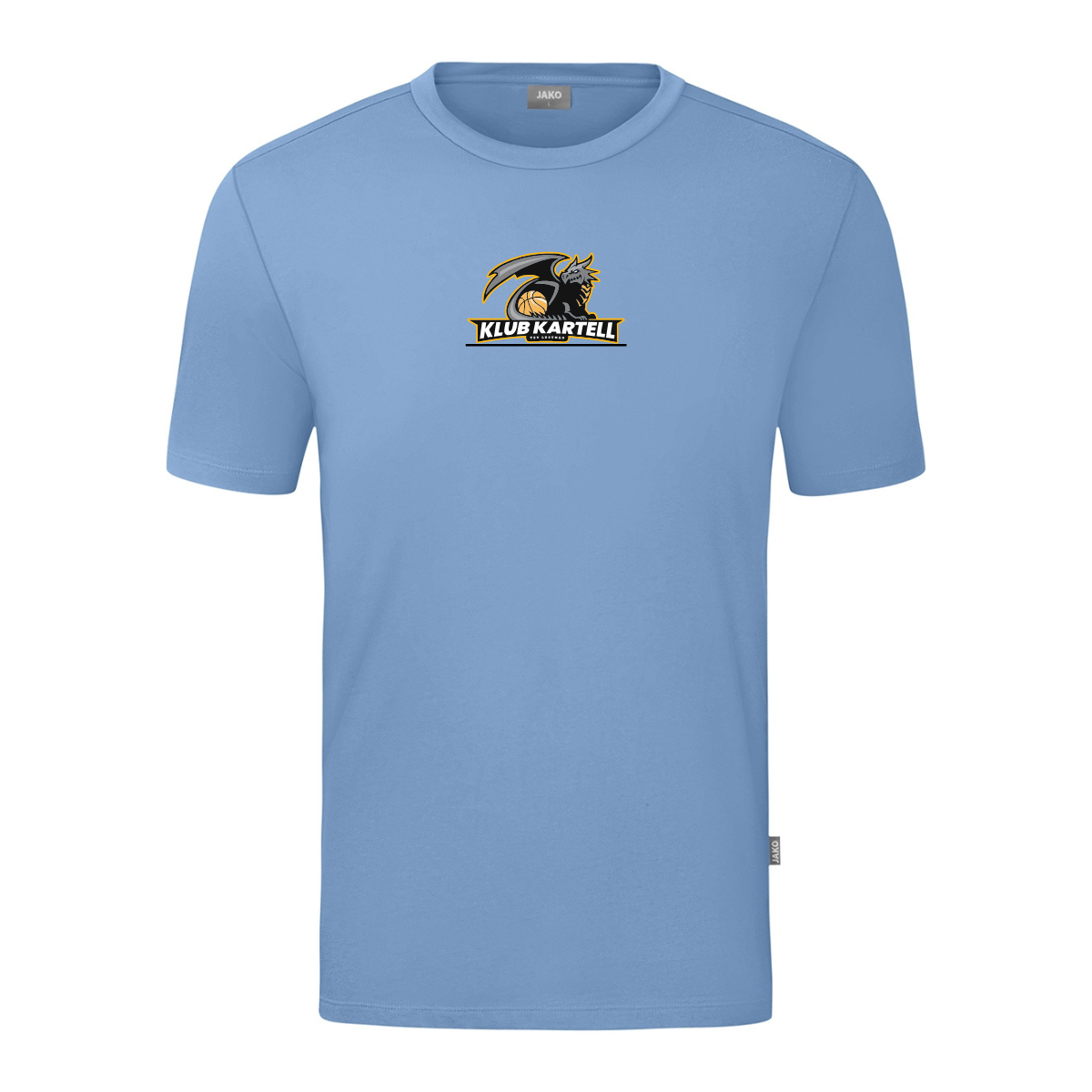 JAKO T-Shirt Organic eisblau (inkl. Bedruckung) - Klub Kartell
