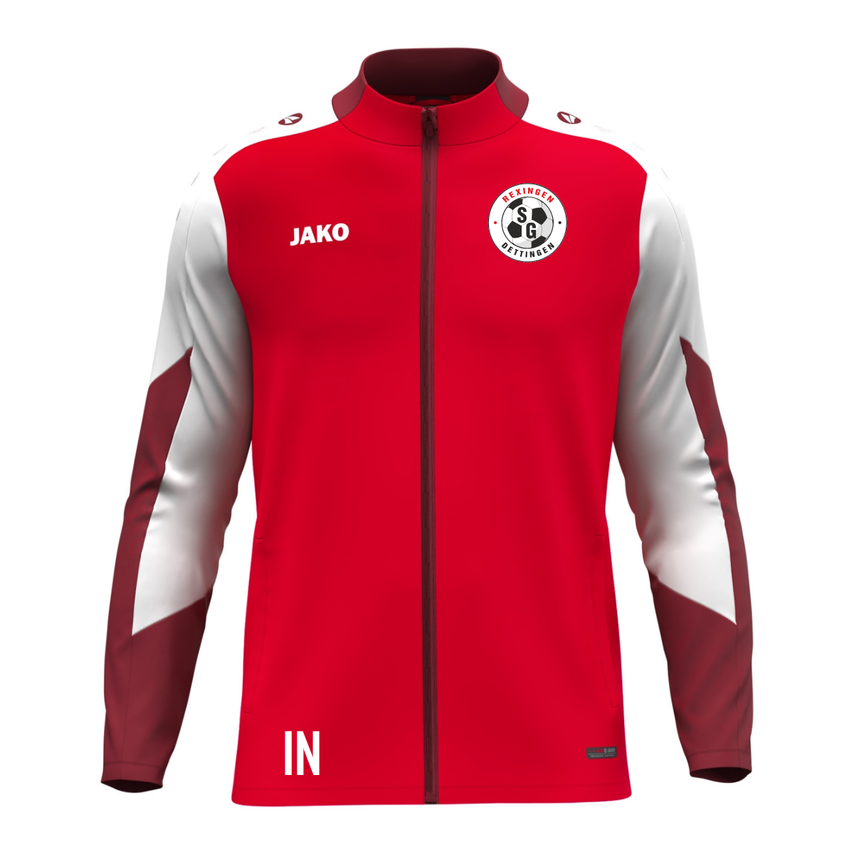 JAKO Polyesterjacke Dynamic rot/weiß (inkl. Bedruckung) - SGM Rexingen Jugend