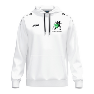 JAKO Kapuzenhoodie One Cotton Weiß (inkl. Bedruckung) - VfL Herrenberg Lauftreff