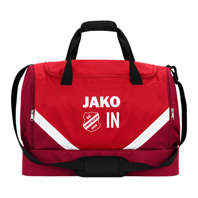 JAKO Sporttasche Iconic rot/weinrot (inkl. Bedruckung) - SG Empfingen