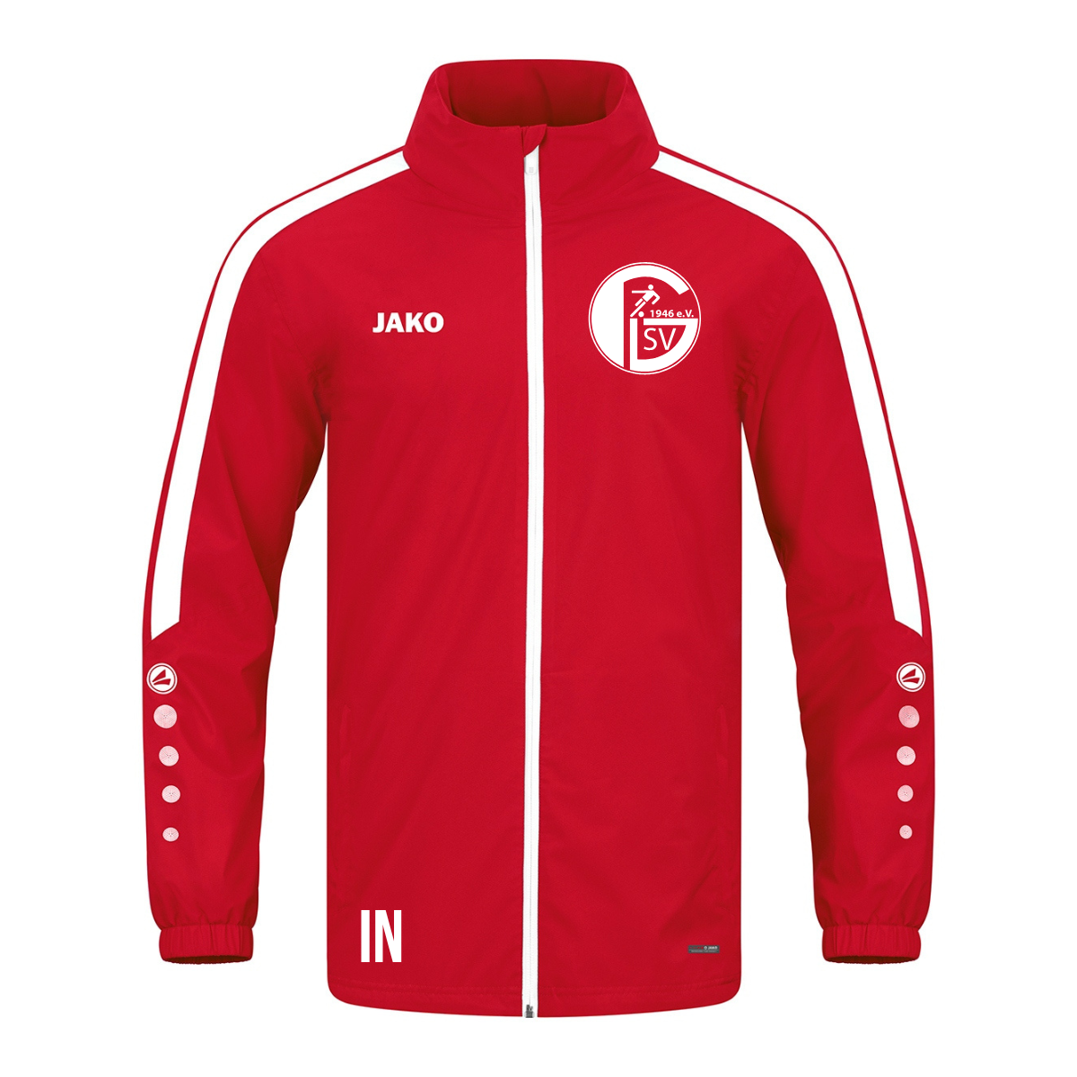Jako Regenjacke Power rot (inkl. Bedruckung) - SV Gültlingen
