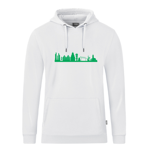 JAKO Herrenberg Skyline Hoodie (inkl. Bedruckung) - Weiß