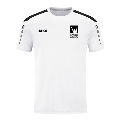 JAKO T-Shirt Power weiß (inkl. Bedruckung) - Fussball mit Vision