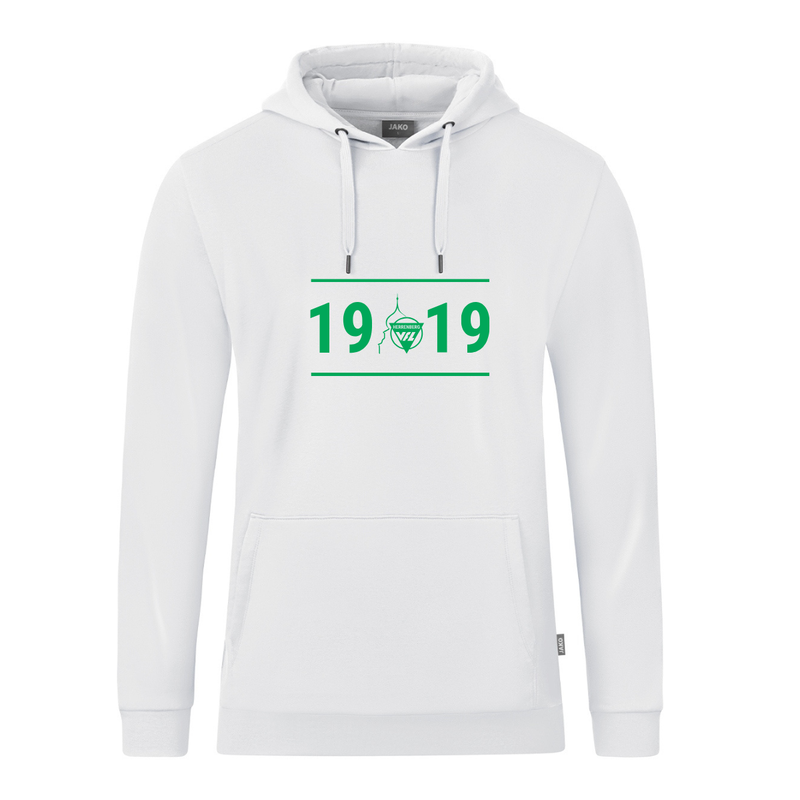 JAKO Herrenberg 1919 Hoodie (inkl. Bedruckung) - Weiß