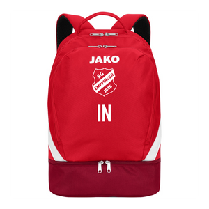 JAKO Rucksack Iconic rot/weinrot (inkl. Bedruckung)  - SG Empfingen