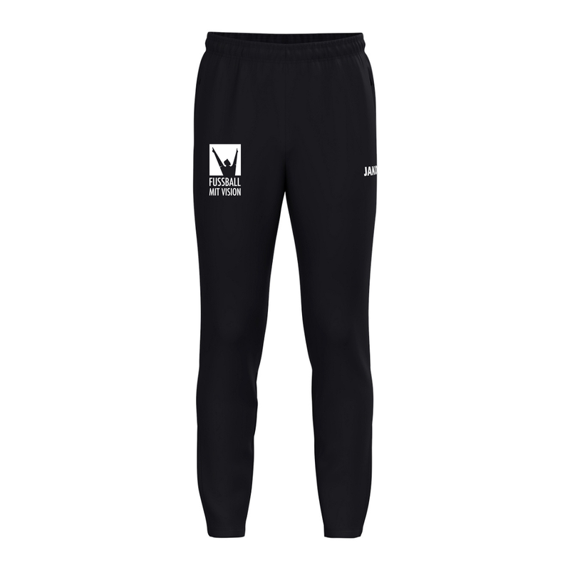 JAKO Trainingshose One (inkl. Bedruckung) - Schwarz - Fussball mit Vision