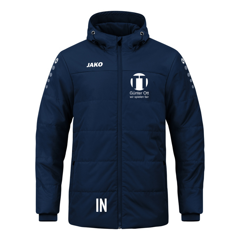 JAKO Coachjacke Team mit Kapuze marine (inkl. Bedruckung) - JFV Steinachtal/Waldachtal