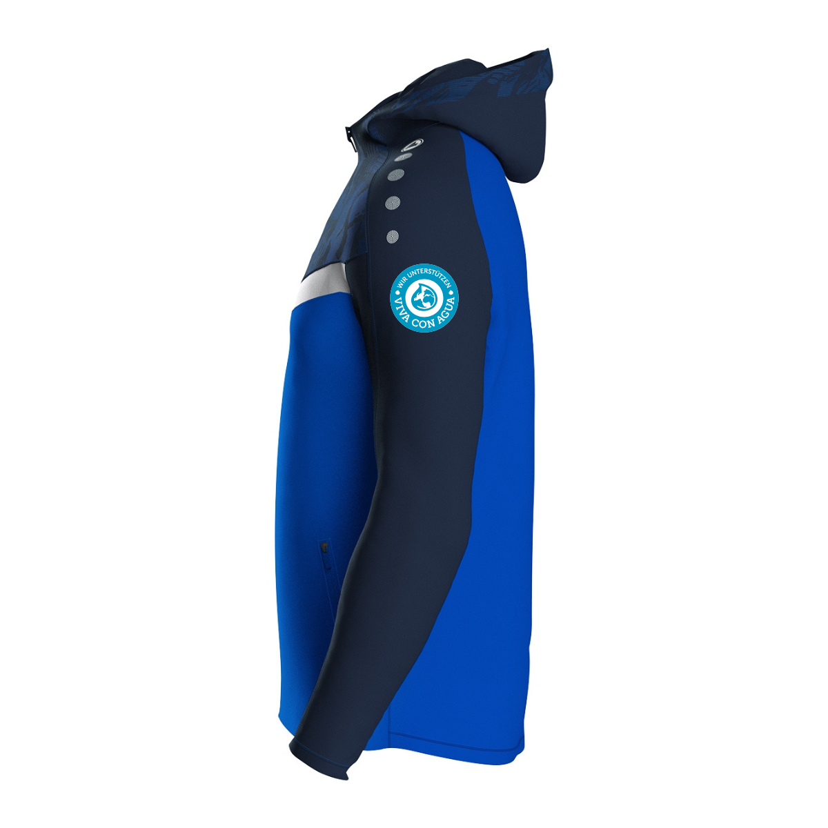 JAKO Kapuzenjacke Iconic marine/royal (inkl. Bedruckung) - SV Rohrau