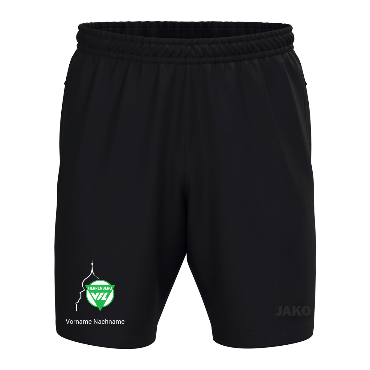 JAKO Webshort One Schwarz (inkl. Bedruckung) VfL Herrenberg