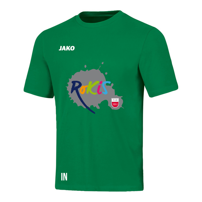 JAKO T-Shirt BASE sportgrün (inkl. Bedruckung) - TV Rottenburg Rokis
