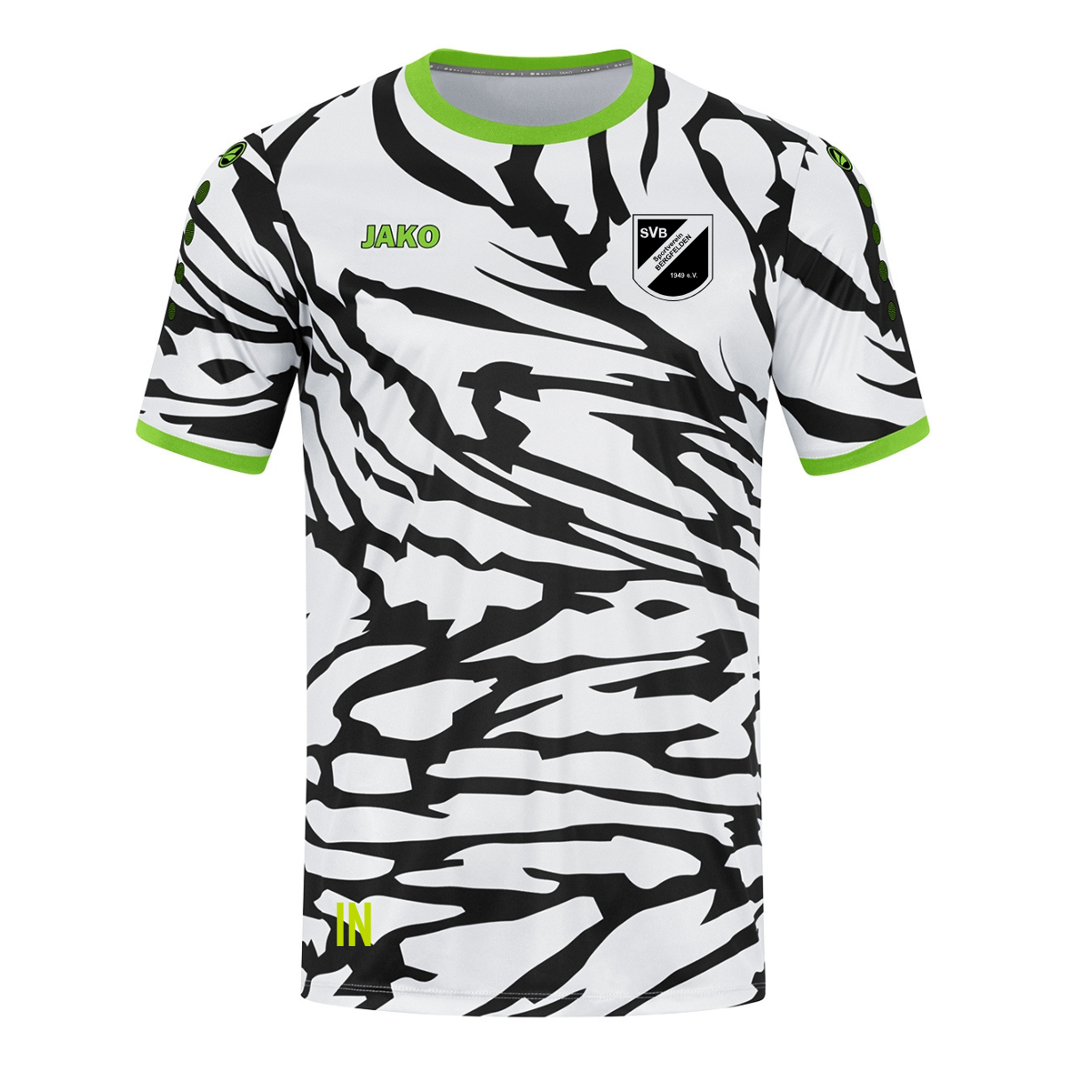JAKO Trikot Animal weiß/schwarz/neongrün (Inkl. Bedruckung) - SV Bergfelden