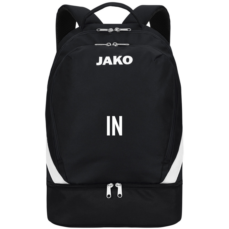 JAKO Rucksack Iconic schwarz (inkl. Bedruckung) - Nur Initialen