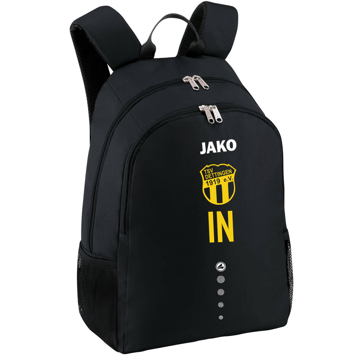 JAKO Rucksack Classico schwarz (inkl. Bedruckung) - TSV Dettingen