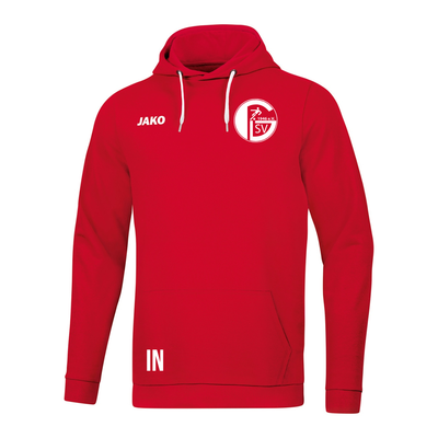 Jako Kapuzensweat Base rot (inkl. Bedruckung) - SV Gültlingen