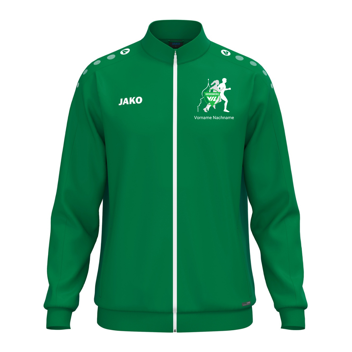 JAKO Polyesterjacke One Grün (inkl. Bedruckung) - VfL Herrenberg Lauftreff