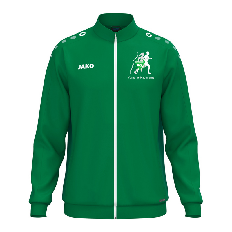 JAKO Polyesterjacke One Grün (inkl. Bedruckung) - VfL Herrenberg Lauftreff