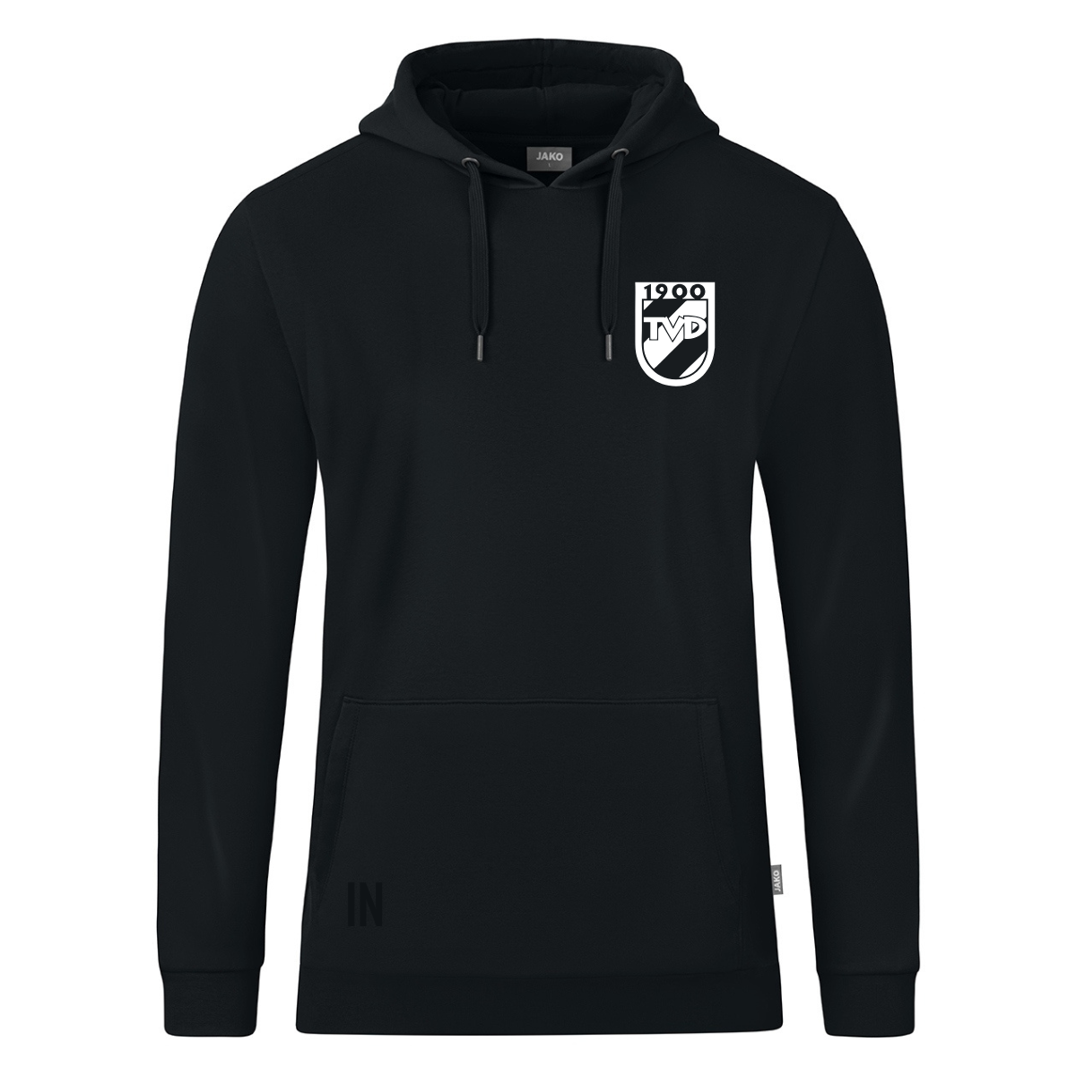 Jako Hoodie Organic schwarz (inkl. Bedruckung) - TV Derendingen