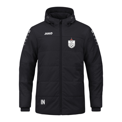 JAKO Coachjacke Team mit Kapuze schwarz (inkl. Bedruckung) - JSG Eyachtal