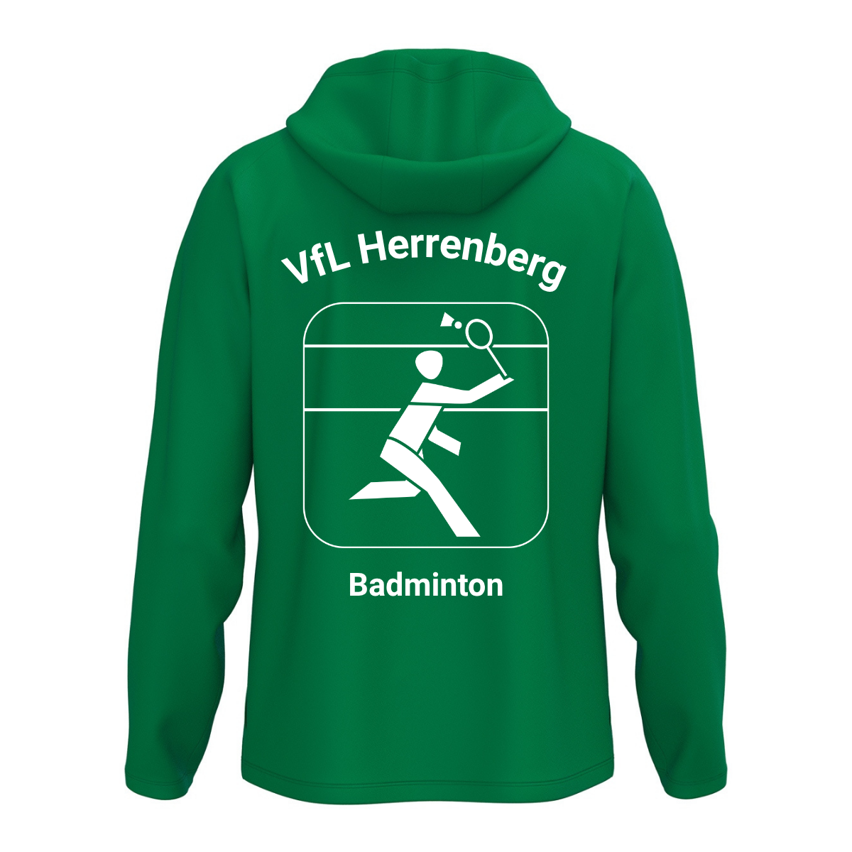 JAKO Kapuzenjacke One Grün (inkl. Bedruckung) - VfL Herrenberg Badminton