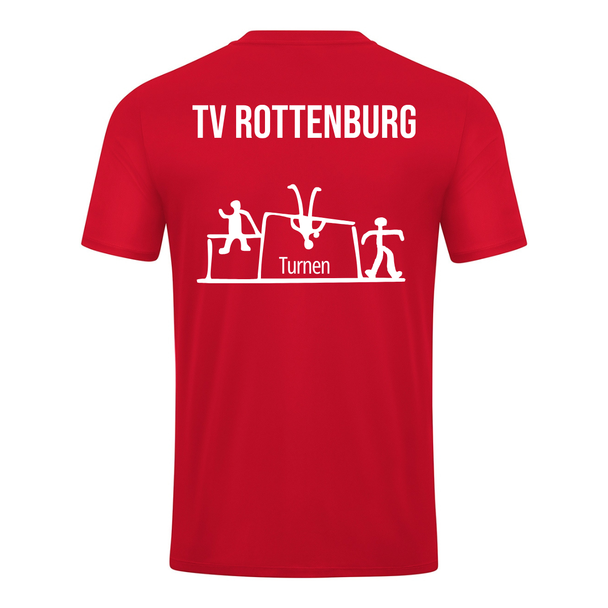 JAKO T-Shirt Power (Turnen) rot (inkl. Bedruckung) - TV Rottenburg