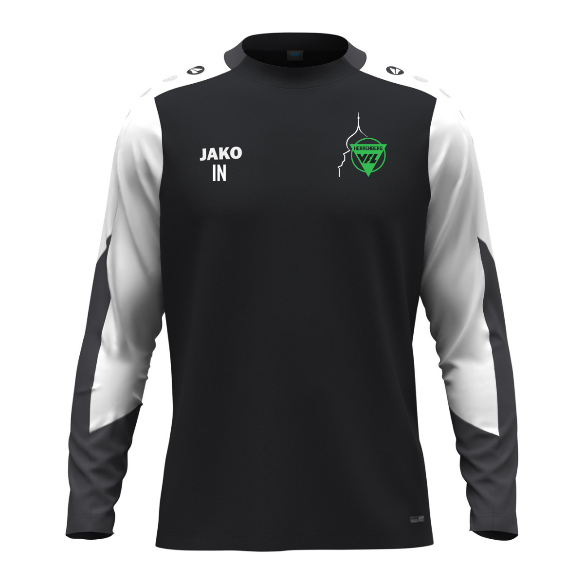 JAKO Longsleeve Dynamic schwarz/weiß (inkl. Bedruckung) - VfL Herrenberg