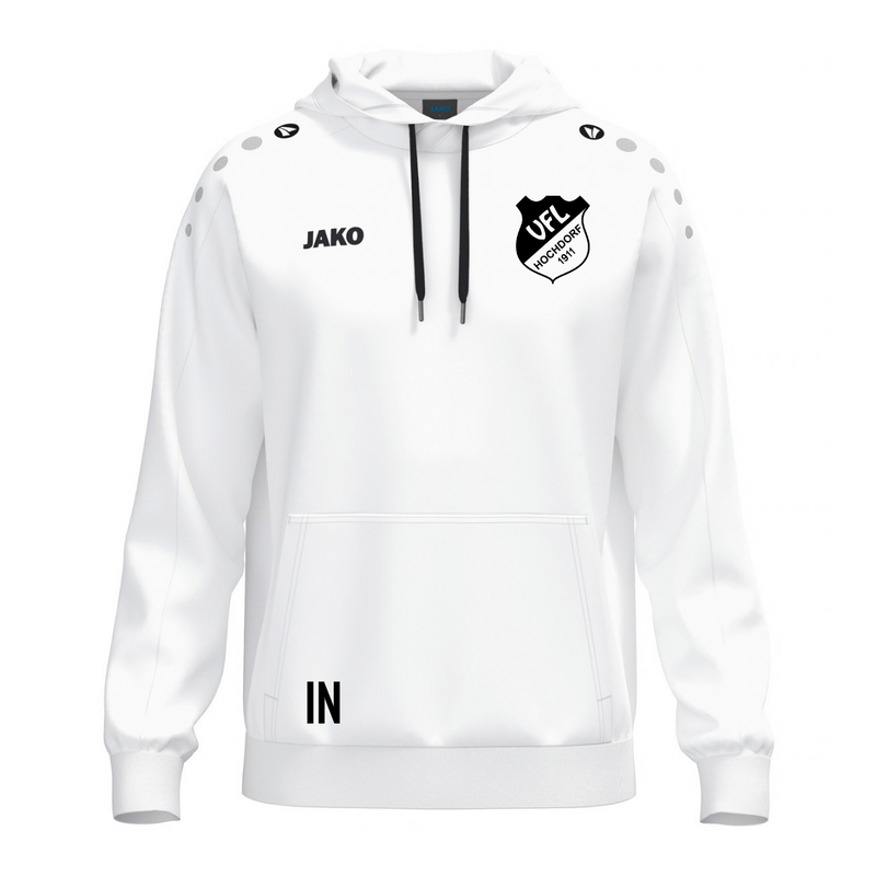 JAKO Kapuzenhoodie One Cotton Weiß (inkl. Bedruckung) - VfL Hochdorf