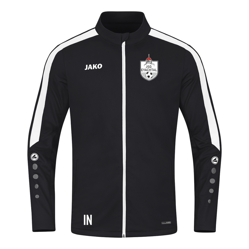 JAKO Polyesterjacke Power schwarz (inkl. Bedruckung) - JSG Eyachtal