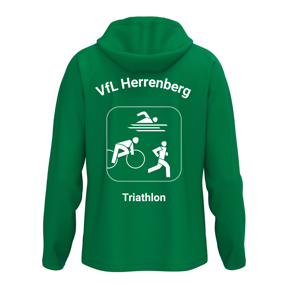 JAKO Kapuzenjacke One Grün (inkl. Bedruckung) - VfL Herrenberg Triathlon