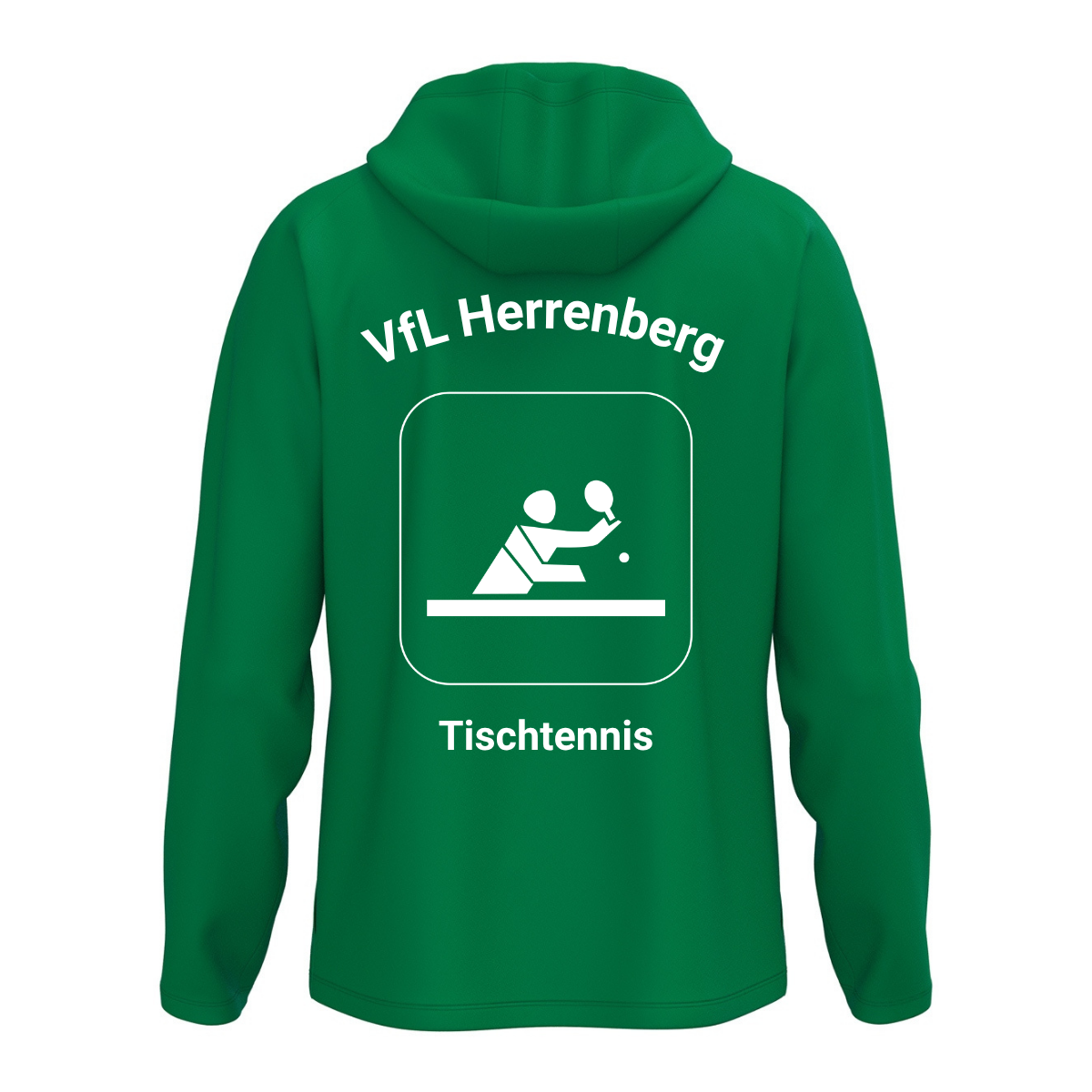 JAKO Kapuzenjacke One Grün (inkl. Bedruckung) - VfL Herrenberg Tischtennis