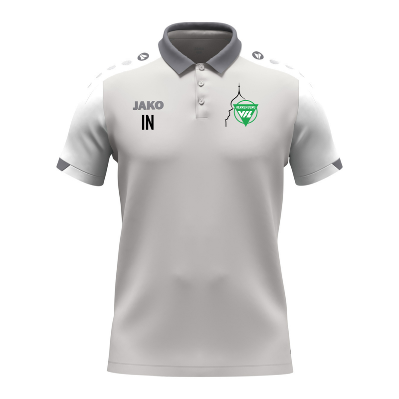 JAKO Poloshirt Dynamic grau/weiß (inkl. Bedruckung) VfL Herrenberg