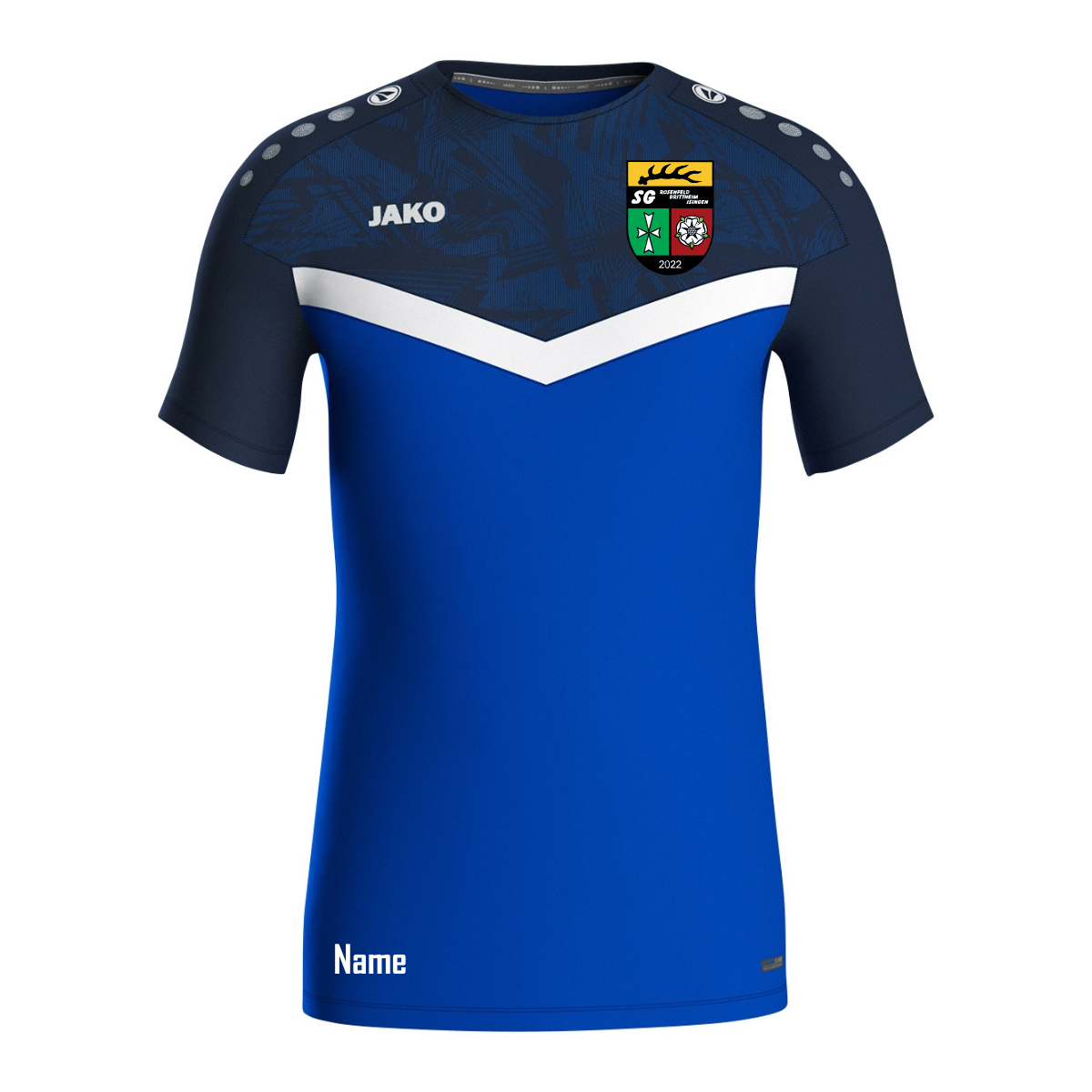 Jako T-Shirt Iconic royal/marine (inkl. Bedruckung) - SGM Rosenfeld ohne Sponsor