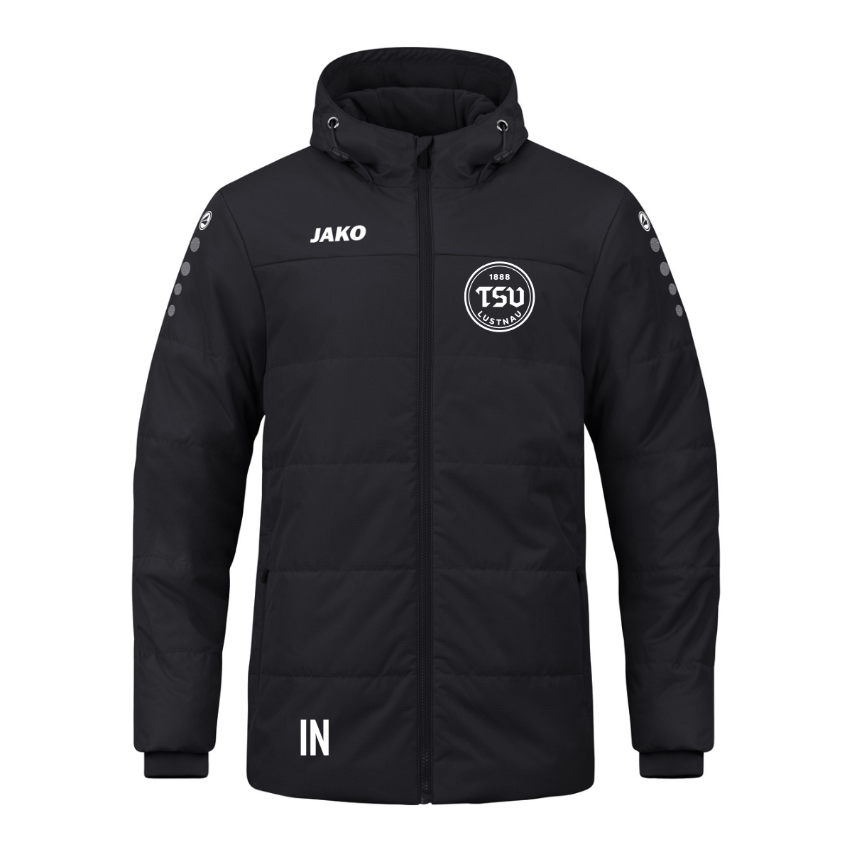 JAKO Coachjacke Team mit Kapuze schwarz (inkl. Bedruckung) - TSV Lustnau Herren
