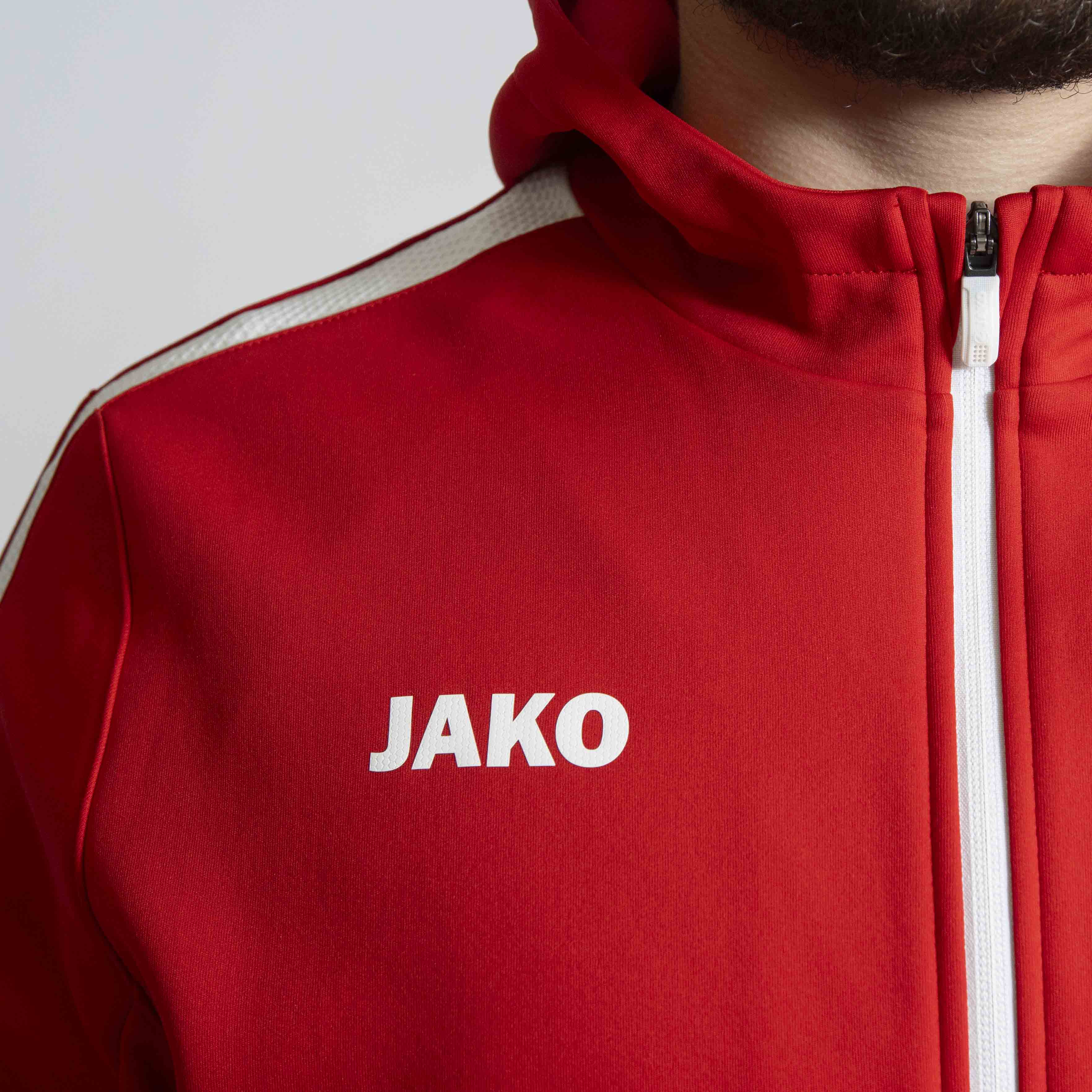 JAKO Kapuzenjacke Power rot (inkl. Bedruckung) - TV Rottenburg