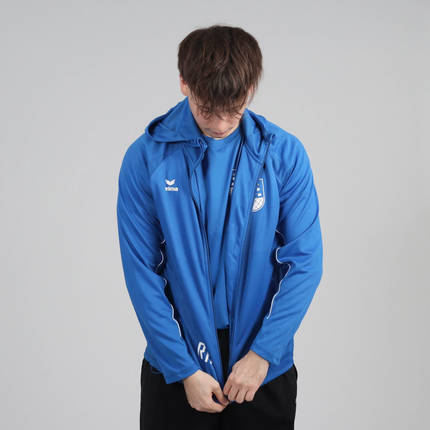 ERIMA Liga Star Trainingsjacke mit Kapuze (inkl. Bedruckung) - Blau - TuS Ergenzingen