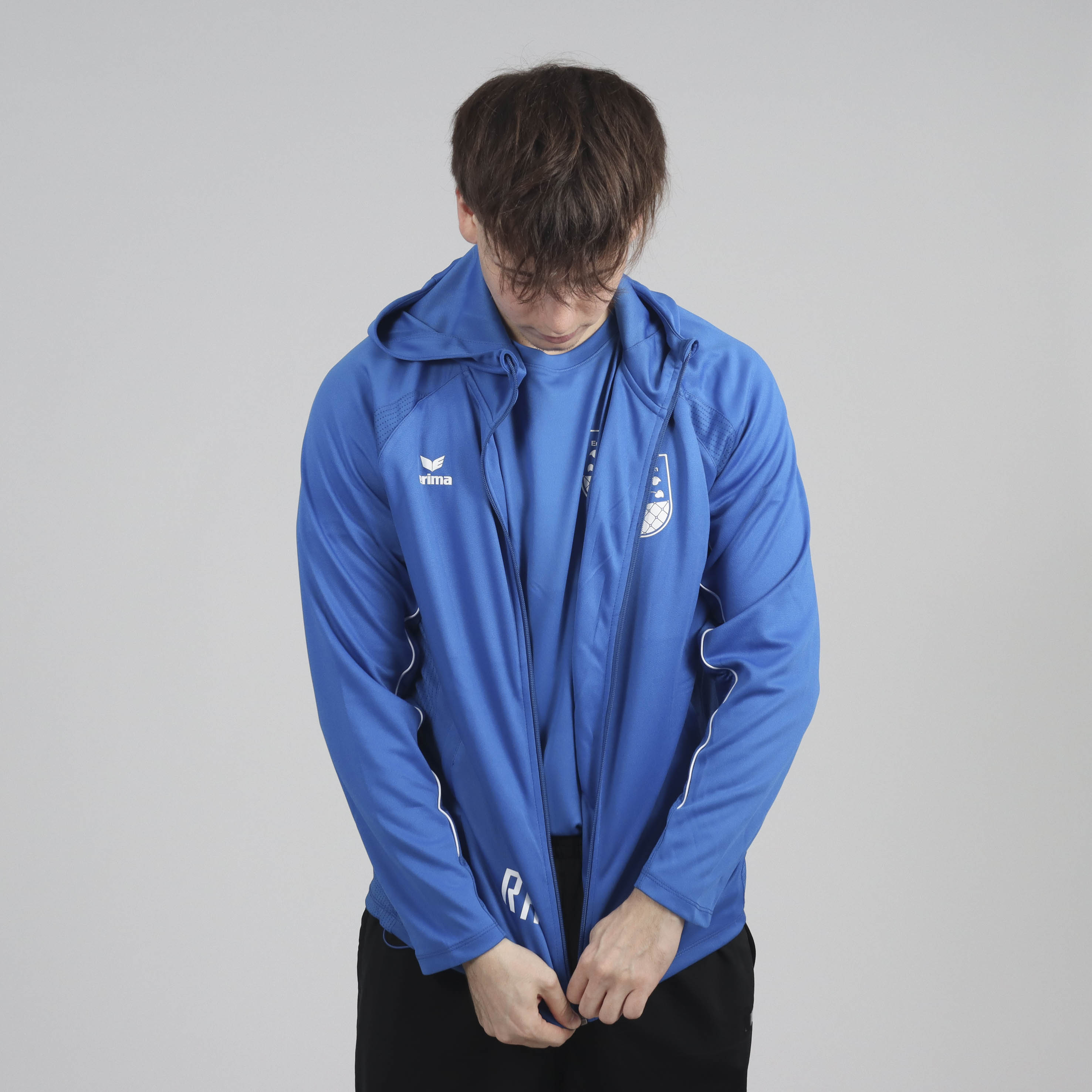 ERIMA Liga Star Trainingsjacke mit Kapuze (inkl. Bedruckung) - Blau - TuS Ergenzingen