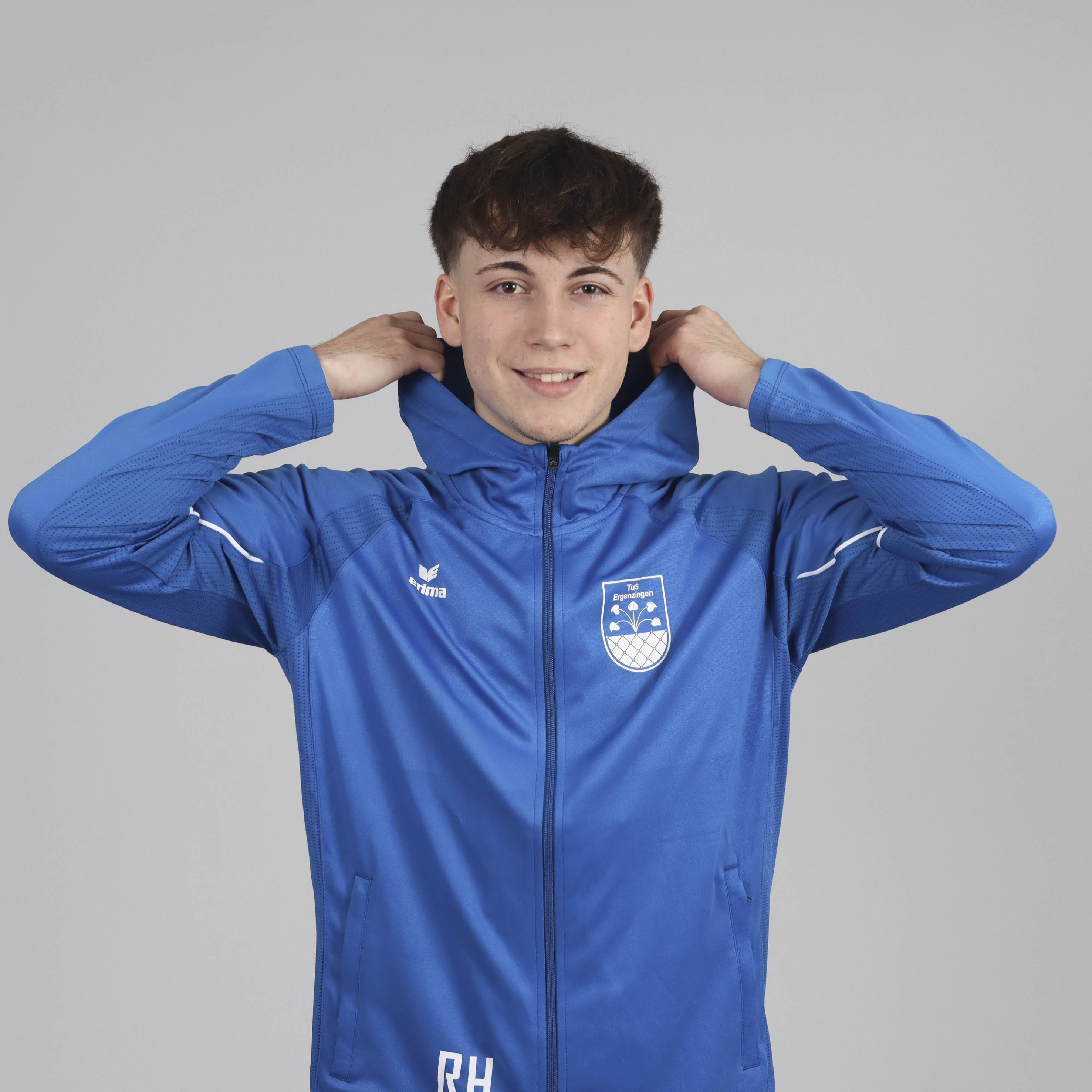 ERIMA Liga Star Trainingsjacke mit Kapuze (inkl. Bedruckung) - Blau - TuS Ergenzingen