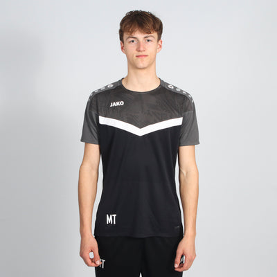 JAKO T-Shirt Iconic (inkl. Bedruckung) schwarz/anthrazit - SGM Eichenberg