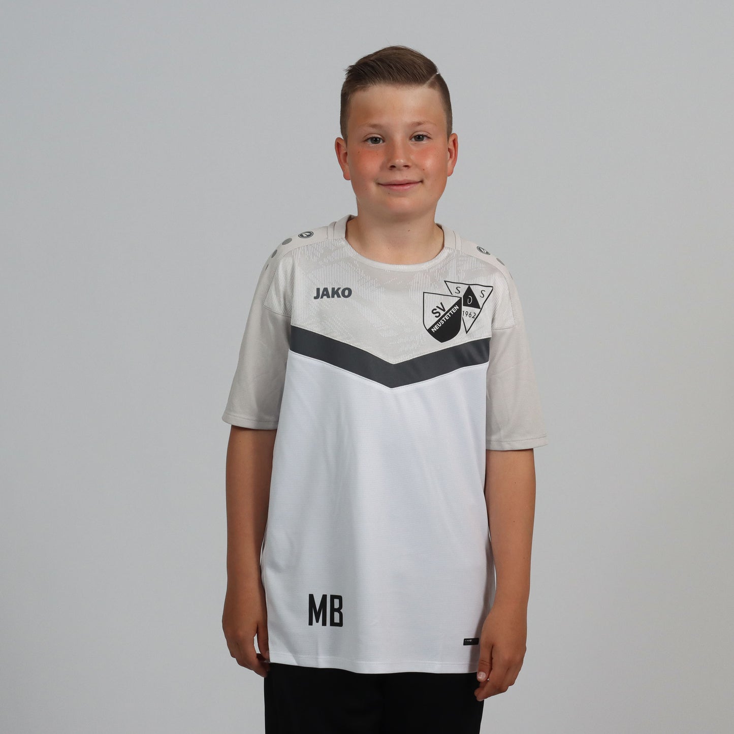 JAKO T-Shirt Iconic weiß/soft grey/anthra light - SGM Neustetten/Seebronn