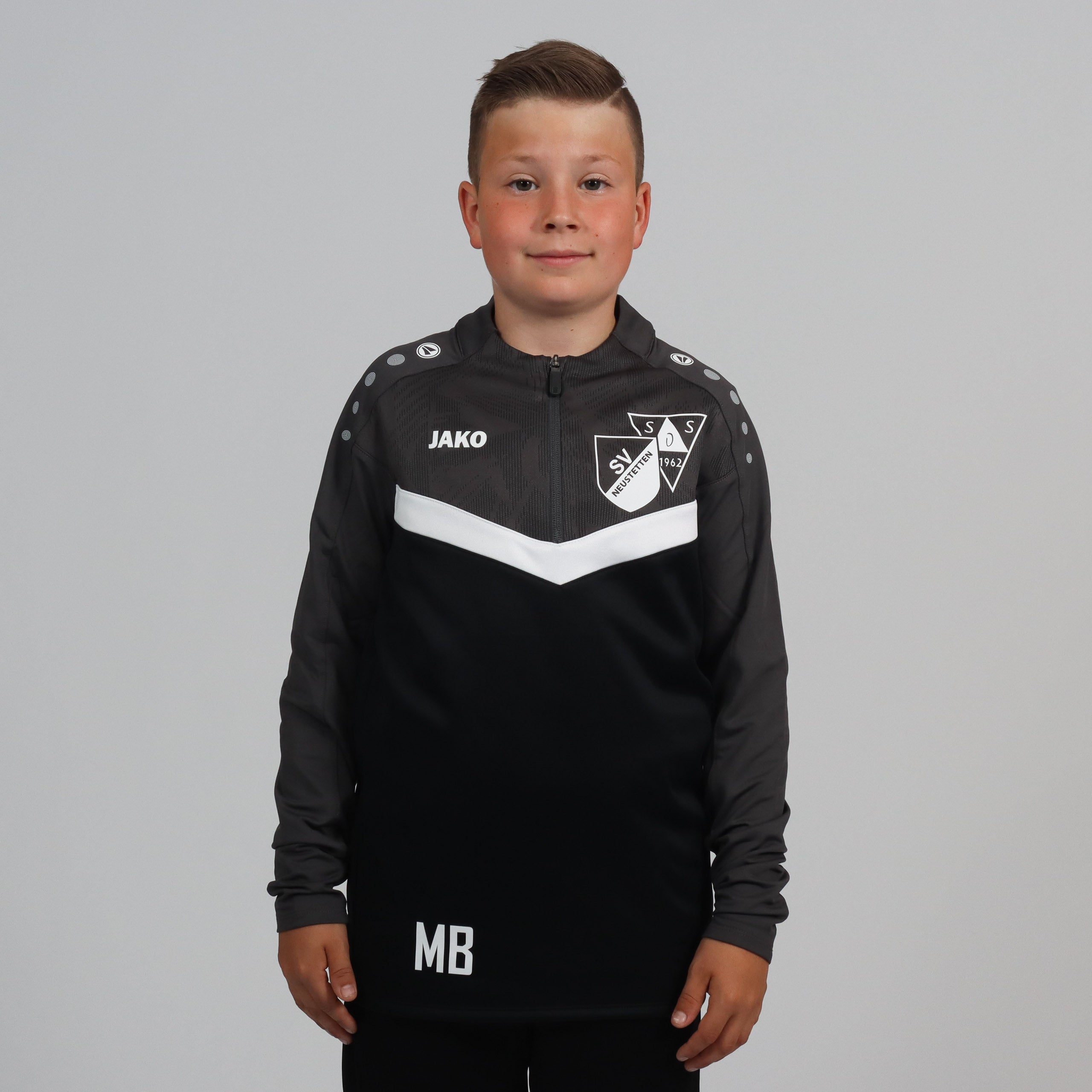 JAKO Ziptop Iconic schwarz/anthrazit - SGM Neustetten/Seebronn