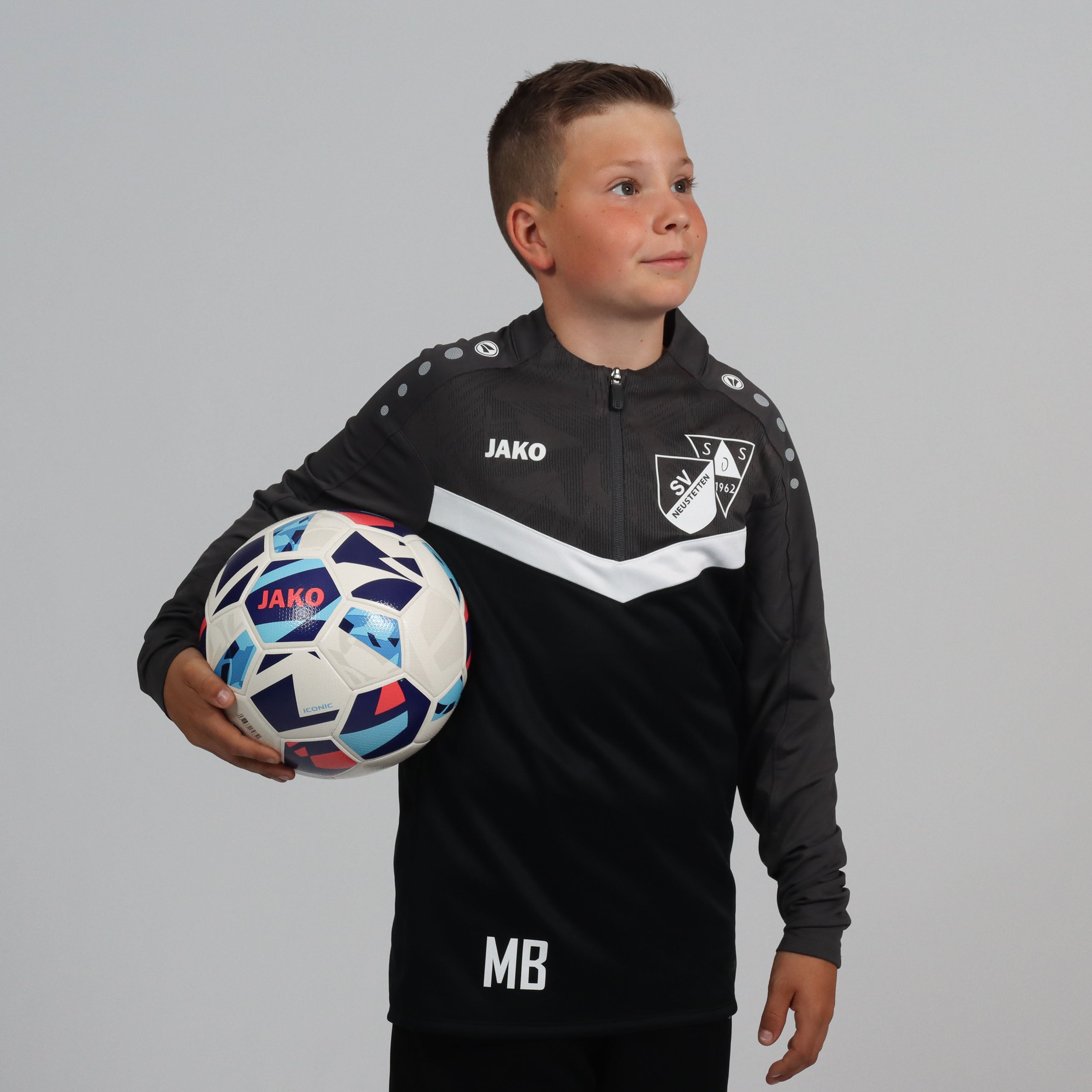 JAKO Ziptop Iconic schwarz/anthrazit - SGM Neustetten/Seebronn