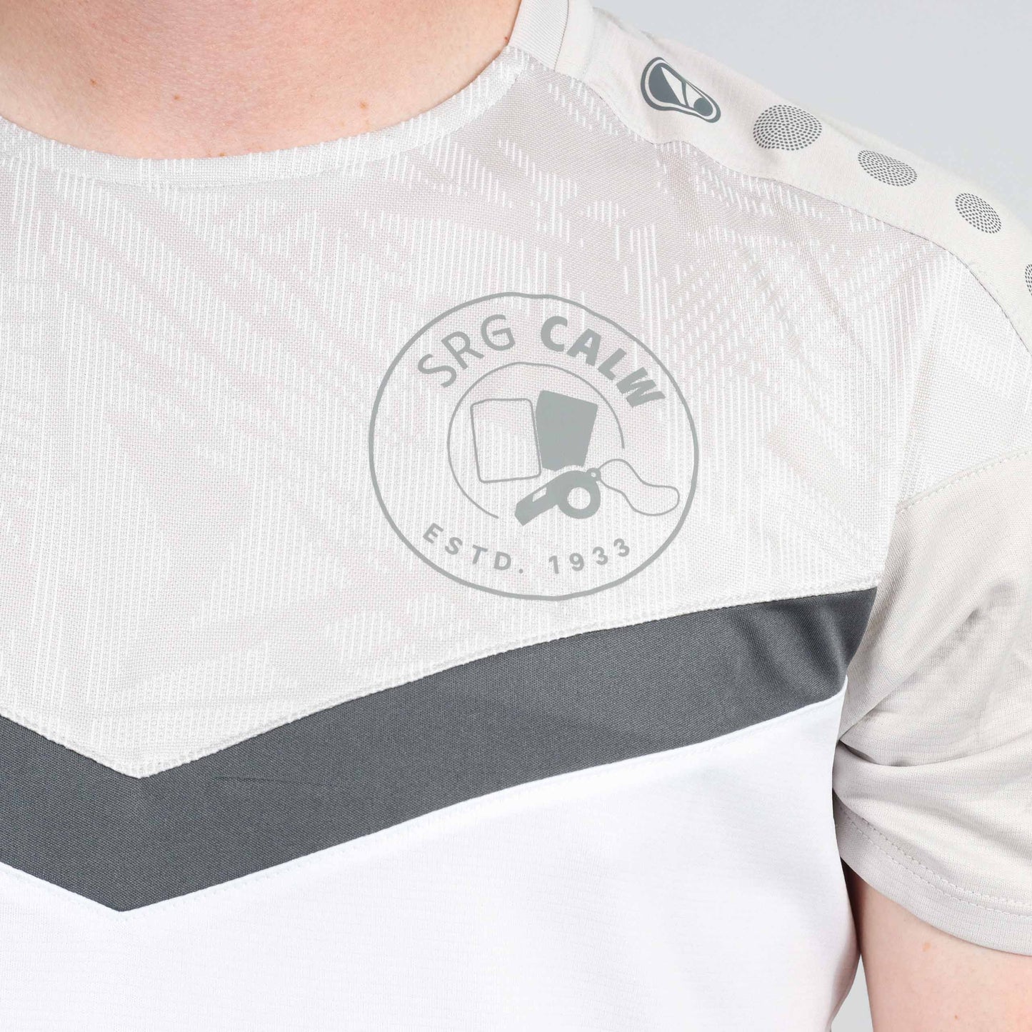 Jako T-Shirt Iconic weiß/soft grey (inkl. Bedruckung)- SRG Calw